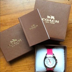 *AUTHENTIC* Pink COACH watch